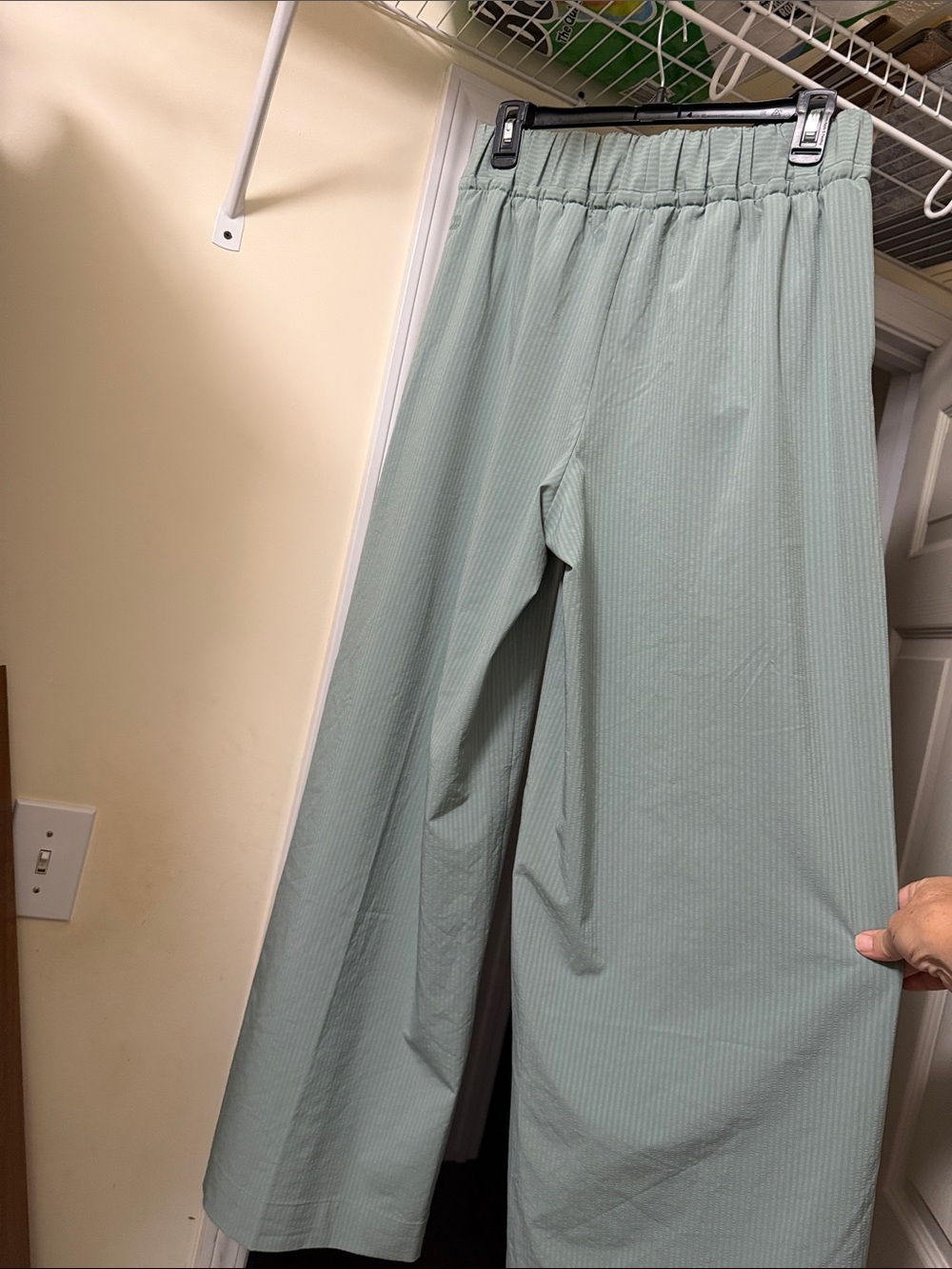 all in motion Olive Green Wide-Leg Drawstring Pants - Picture 4 of 6